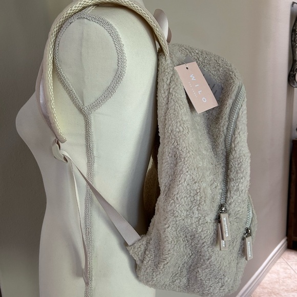 Wilo The Label Sherpa Backpack in Cream New Ready for Gifting main image 4
